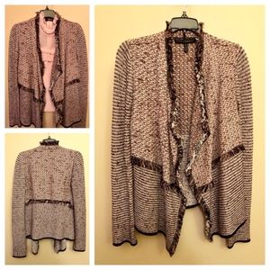 WHBM Sweater in Pink, Black, and White